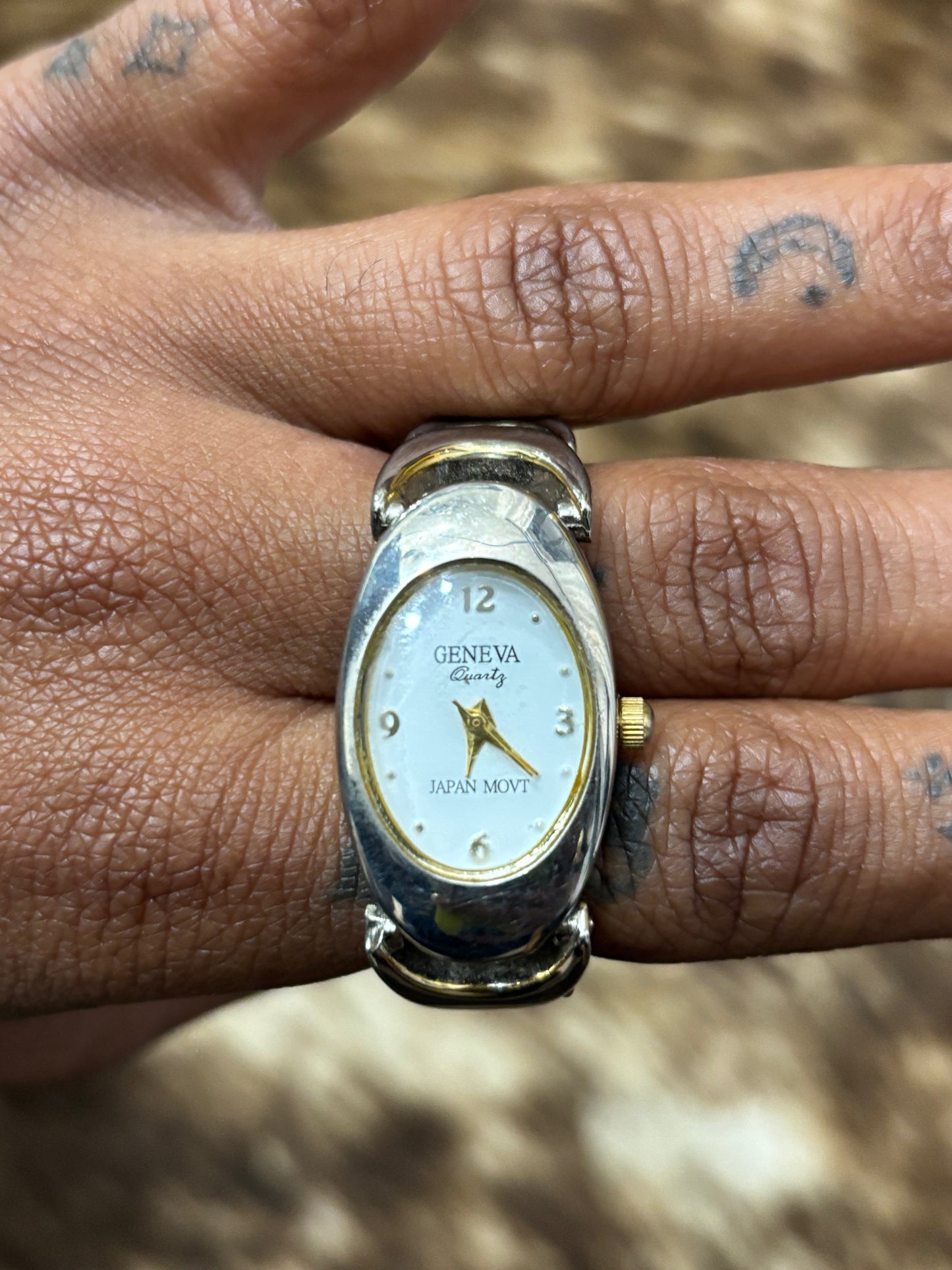 Geneva Quartz Double Ring