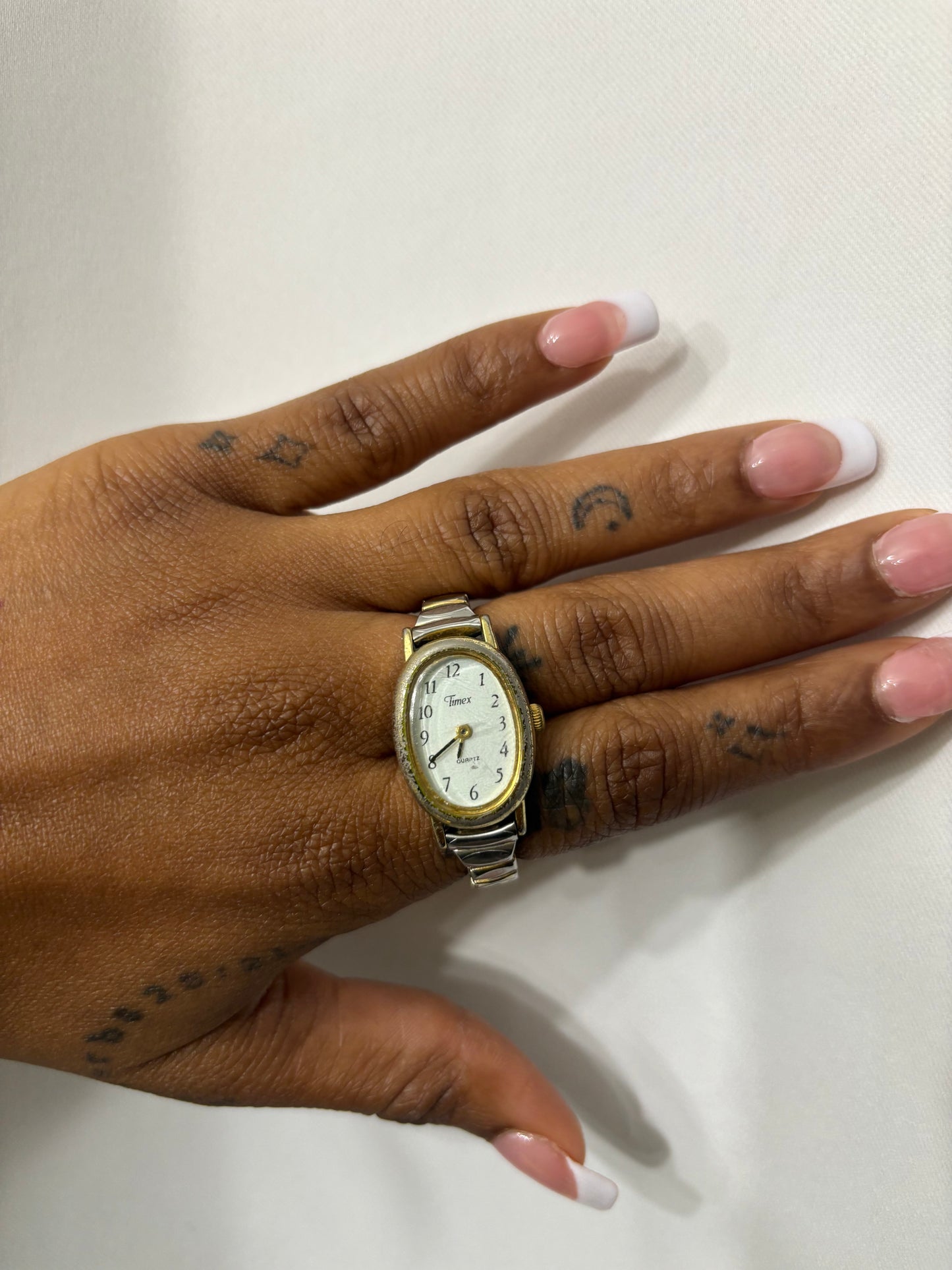 Timez Quartz Double Ring